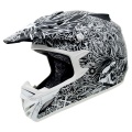 Casque moto MT MX 1 - MX 2 Crossbones Gris