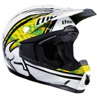 Casque Cross Thor Quadrant Splatter Green White