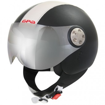 Casque moto Jet Field Noir Blanc