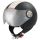 Casque moto Jet Field Noir Blanc