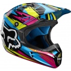 Casque Enfant FOX V1 Undertow Kid Green Blue