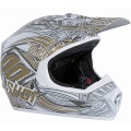 Casque moto SHOT Furious Tribal White Gold Kid