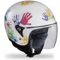 Casque moto Lazer Rumba Jr Manos Kid Blanc