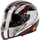 Casque Integral G-MAC Blaze Blanc Noir Rouge