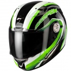 Casque Integral Scorpion EXO 1000 Air E11 Pipeline Noir Vert Casque Integral Scorpion EXO 1000 Air E11 Pipeline Noir Vert