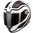 Casque Integral Scorpion EXO 1000 Air E11 Round-Up Blanc Noir Mat