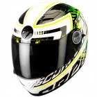 Casque Integral Scorpion EXO 500 Air Login Blanc Nacre Vert