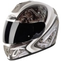 Casque moto Nitro NGFP Mechanika Blanc Gris (16)