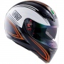 Casque Integral AGV S4 SV Zebra Noir Orange