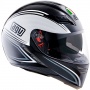Casque Integral AGV S4 SV Zebra Noir Gunmetal