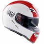 Casque Integral AGV S4 SV Naked Blanc Rouge