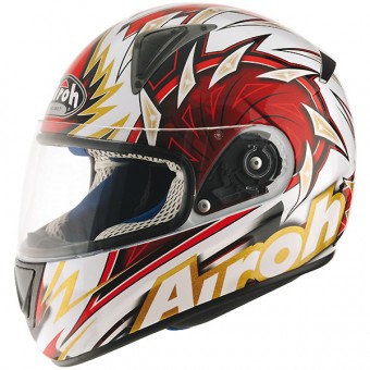 Casque Integral Airoh Leox Deco Right Rouge LXRR