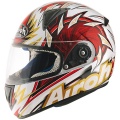 Casque Integral Airoh Leox Deco Right Rouge LXRR