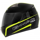 Casque Integral G-MAC Pilot Noir Jaune Fluo