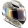 Casque Integral AGV K3 Fleurs Blanc Or