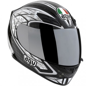 Casque Integral AGV K4 Silver Noir Gun Metal