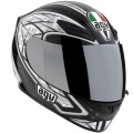 Casque moto AGV K4 Silver Noir Gun Metal
