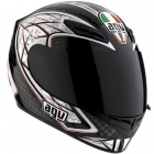 Casque Integral AGV K4 Silver Noir Rouge