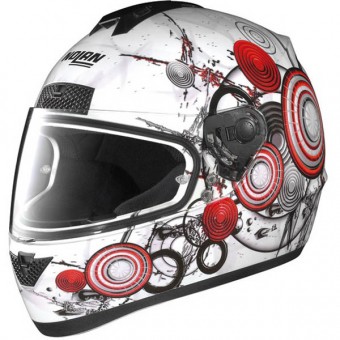 Casque Integral Nolan N63 Galaxy Blanc Rouge 30