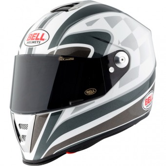 Casque Integral Bell M6 Blanc Gris SP1