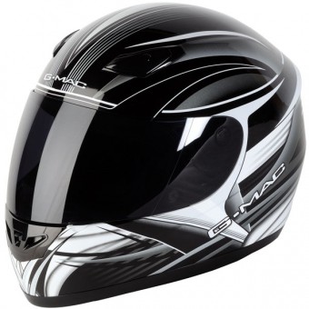 Casque Integral G-MAC Rookie Noir Argent Blanc (09)