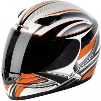 Casque Integral G-MAC Rookie Blanc Orange (19)