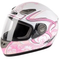 Casque moto Nitro Dynamo Junior Blanc Rose
