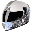 Casque moto Nitro NGFP Romance Blanc Bleu (20)