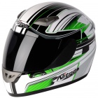 Casque Integral Nitro Reactor Luxe Blanc Vert (15)