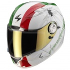 Casque Integral Scorpion EXO 1000 Air E11 High-Impact Blanc Vert Rouge