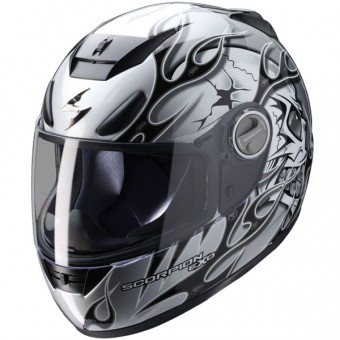 Casque moto Integral EXO 700 Crackhead Gris Noir