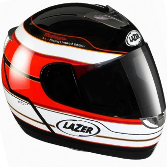 Casque Integral Lazer Dayton Vintage Noir Rouge