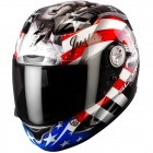 Casque Integral Scorpion EXO 1000 Air E11 Freedom Blanc Rouge Noir