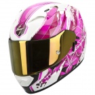 Casque Integral Scorpion EXO 1200 Air Lilium Blanc Rose Casque Integral Scorpion EXO 1200 Air Lilium Blanc Rose