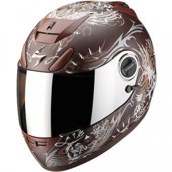 Casque Integral Scorpion EXO 750 Air Battle Lord Chocolat