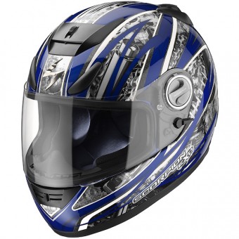 Casque Integral Scorpion EXO 750 Air Engine Bleu