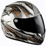 Casque Integral Lazer Fiber D1 Stream Blanc Gris