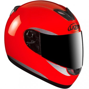 Casque Integral Lazer Dayton Visibility Rouge Fluo