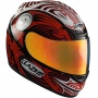 Casque Integral Lazer Fiber-Pro Maori Noir Rouge