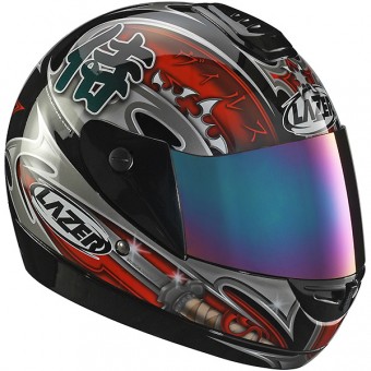 Casque moto Integral LZ6 Katana Noir Rouge