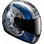 Casque Integral Lazer Vertigo Aikido Argent Bleu