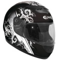 Casque moto GPAX Regular Haka Noir Metal Blanc