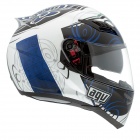Casque Integral AGV Horizon Absolute Blanc Bleu