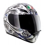 Casque Integral AGV K3 Asymmetry White Blue Gunmetal