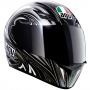 Casque Integral AGV K3 Basic Evil Black Silver Gunmetal