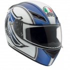 Casque Integral AGV K3 Katana Blanc Bleu