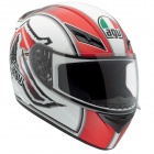 Casque Integral AGV K3 Katana Blanc Rouge