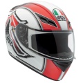 Casque moto AGV K3 Katana Blanc Rouge
