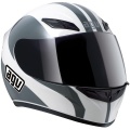 Casque Integral AGV K4 Eco White  Gun Metal