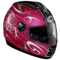 Casque Integral Lazer Breva Oberon Rose Blanc